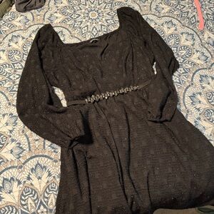 BloomChic Black Off-Shoulder Dress